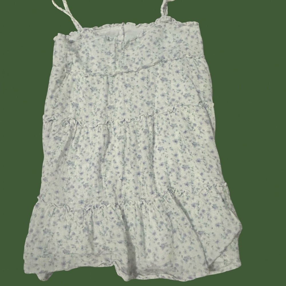 Full Tilt White and Purple Floral Dress
